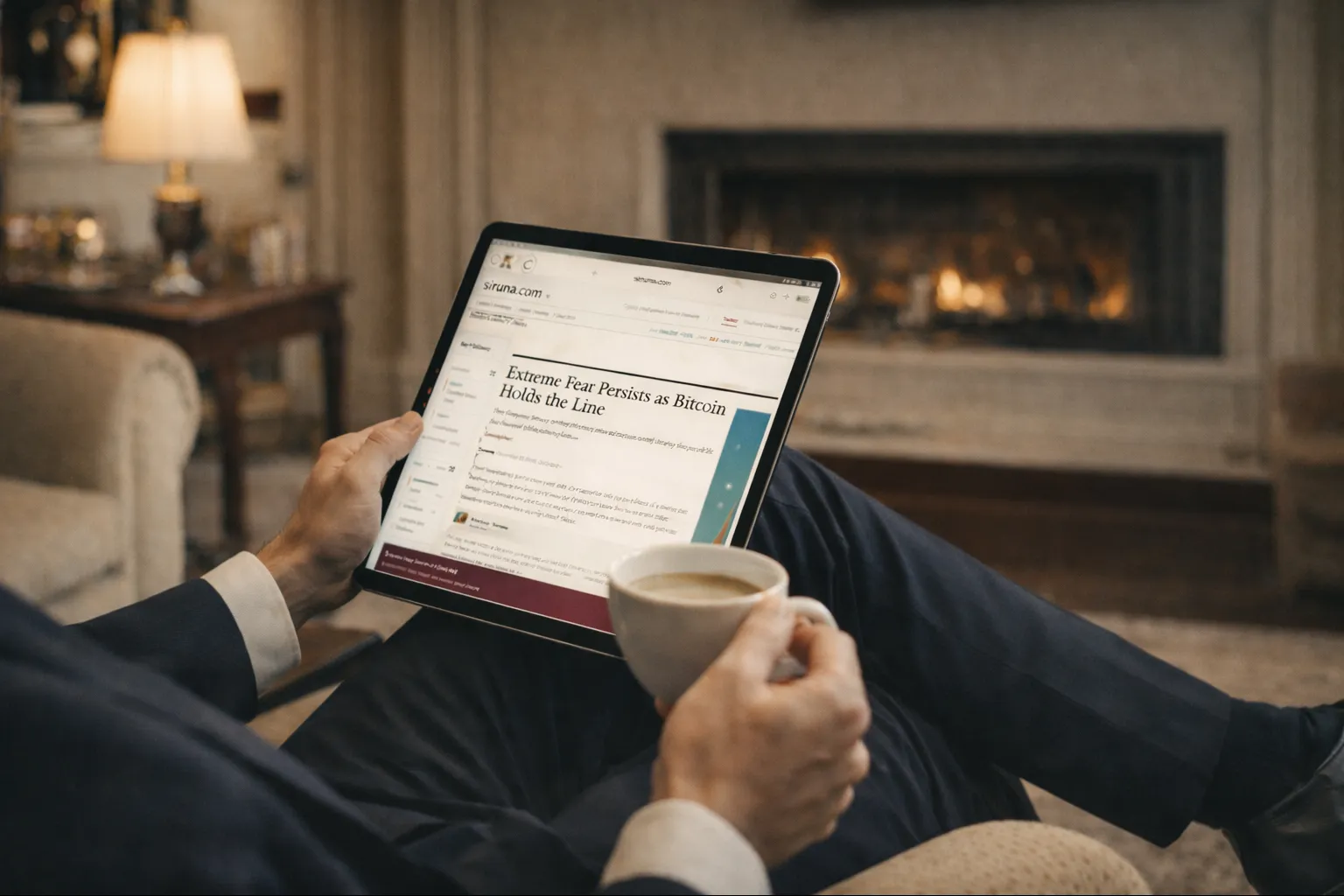 Sophisticated investor reading Sirruna